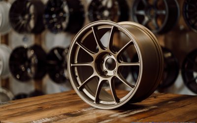 Custom WedsSport TC105X 18×9.5″ +35 5×114.3 pcd wheel set – Titanium Gold