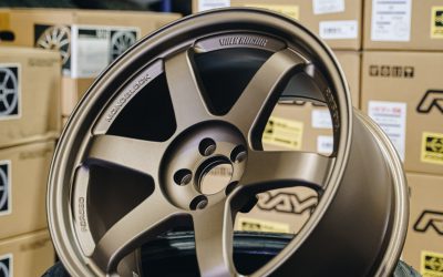 Import Monster Exclusive – Volk Racing TE37SL 18×9.5″ +22 5×100 Blast Bronze wheel set