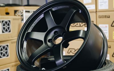 Import Monster Exclusive – Volk Racing TE37SL 18×9.5″ +22 5×100 Matte Black MB wheel set