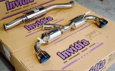 Invidia N2 76mm burnt titanium tip cat back exhaust to suit GR YARIS – HS20TGYN21GT