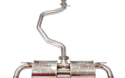 Invidia R400 Cat Back Exhaust w/Round Ti Rolled Tips – VW Golf GTI Mk7 HS13GFG7QD1RT