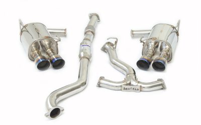 Invidia Q300 Cat Back Exhaust w/Ti Straight Cut Tips – Subaru WRX/STI 11-21 HS15STIG2T