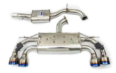 Invidia Q300 Valved Catback Exhaust w/Round Ti Rolled Tips – VW Golf R Mk7.5 HS17GFR753V4RT