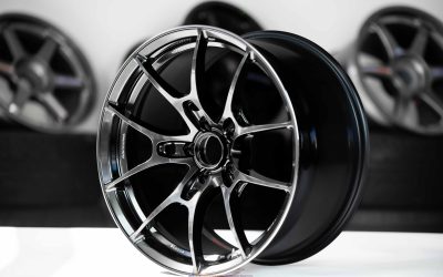 VOLK RACING Original G025 18×9.5 +38 5×114.3 Shining Black Metal (HK) wheel set