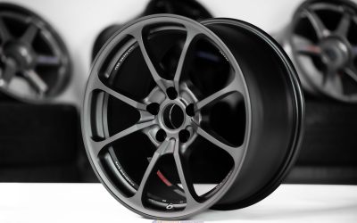 VOLK RACING Original NE24 18×9.5 +38 5×114.3 Matte Gunblack (MT) wheel set