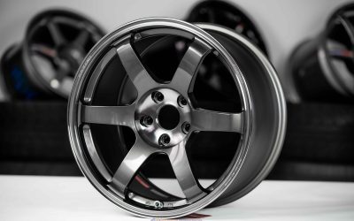 Volk Racing TE37SL SAGA 18×10″ +40 5×114.3 Pressed Graphite PG wheel set