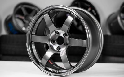 Volk Racing TE37SL SAGA 18×9″ +45 5×114.3 Pressed Graphite PG wheel set