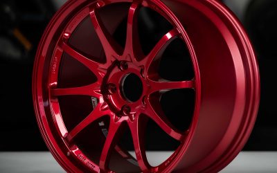 Rays Volk Racing CE28SL 18×9.5″ +38 5×114.3 Hyper Red (HR) wheel set