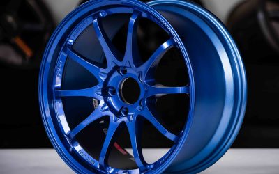 Rays Volk Racing CE28SL 18×9.5″ +38 5×114.3 Hyper Blue (HL) wheel set