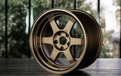 Volk Racing TE37V 17×10.5″ +14 5×114.3 Bronze BR wheel set