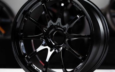 Rays Volk Racing CE28SL 18×9.5″ +15 5×114.3 Gloss Black (BK) wheel set